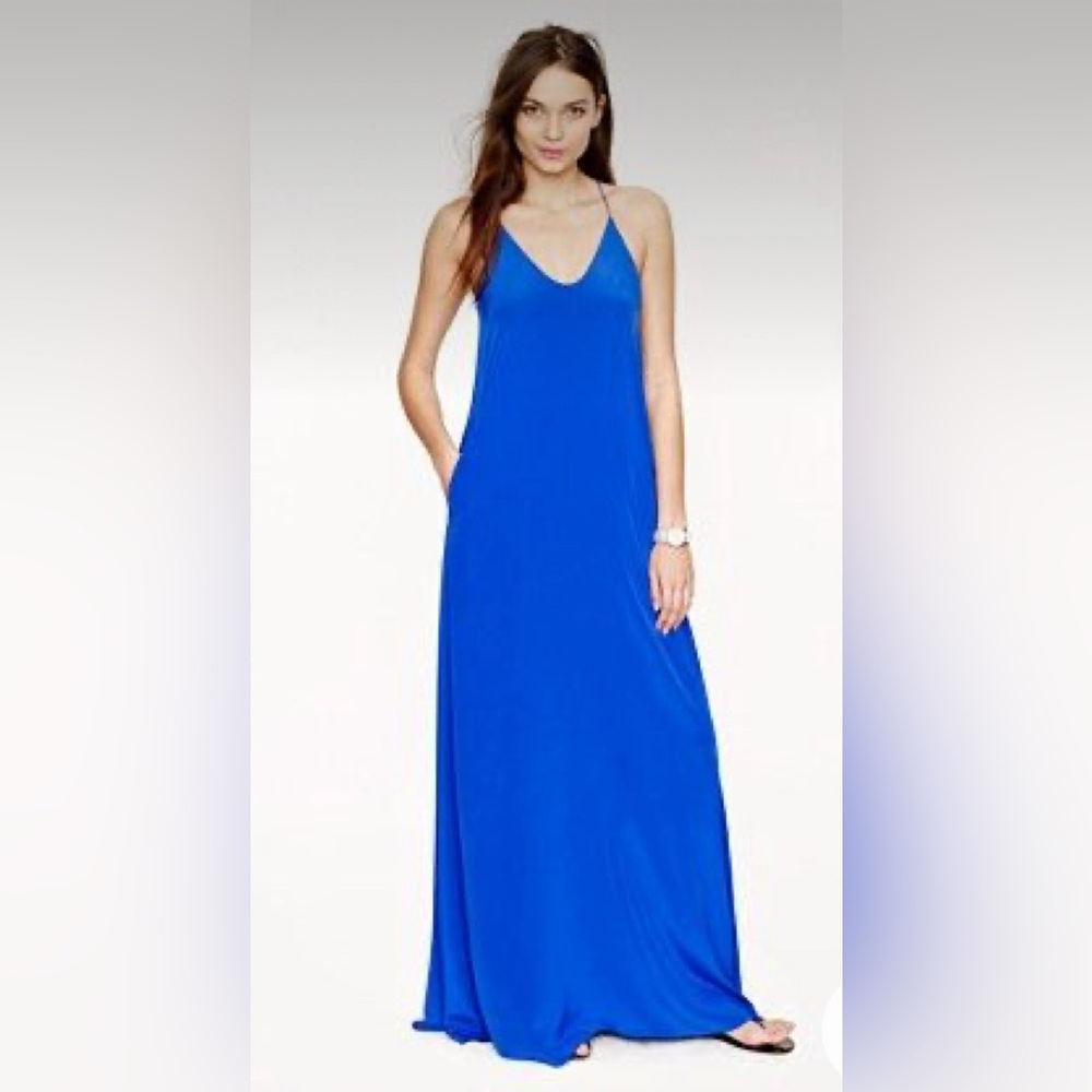 J.Crew Minuit Silk Crepe de Chine Maxi Dress
